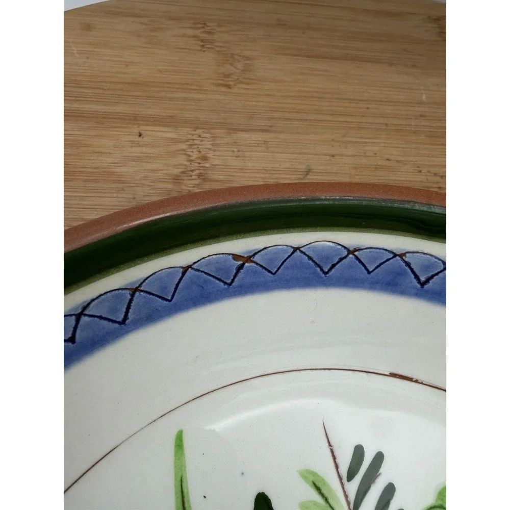 Stangl Pottery Durafired Fruit & Flowers Oven Proof Frying Pan‎ Skillet 8